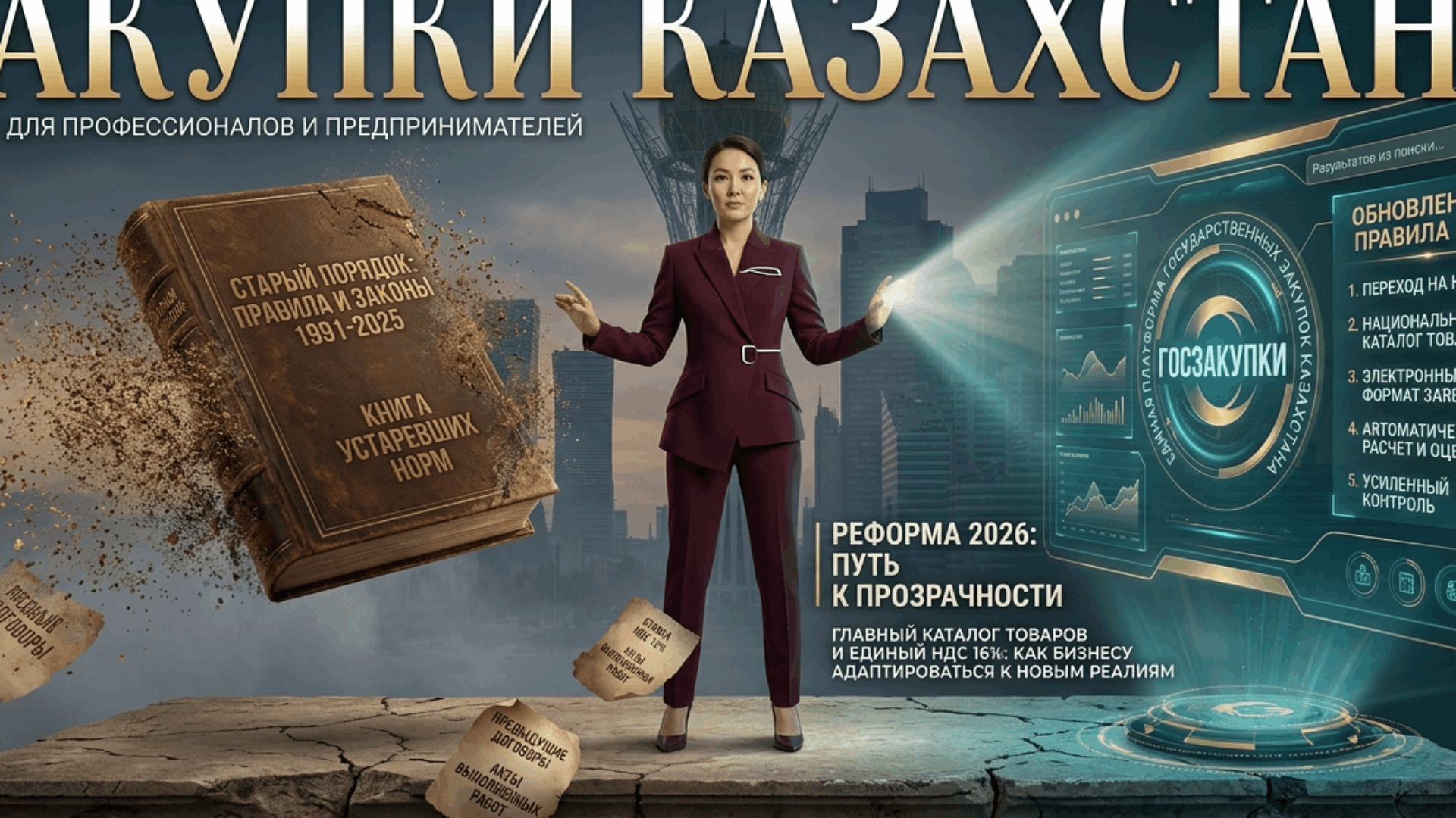 Что изменилось в госзакупках Казахстана в 2026 году: короткий разбор без канцелярита